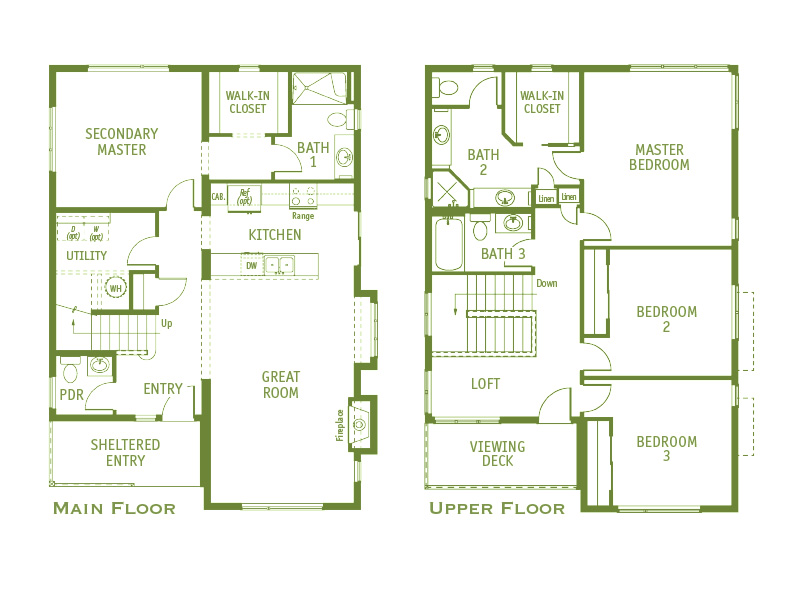 Contemporary Homes Collection From Timberland Timberland Homes Winslow 2 Floorplan