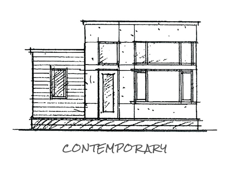 Timberland Homes Contemporary Elevation