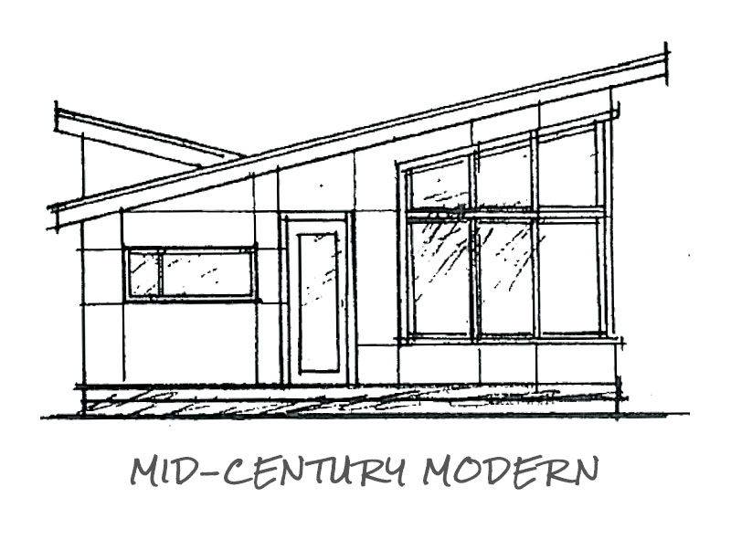 Timberland Homes Mid-Century Elevation