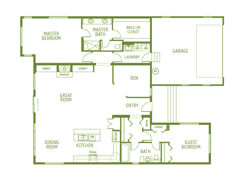 Elevation 3 Bedroom House Floor Plans