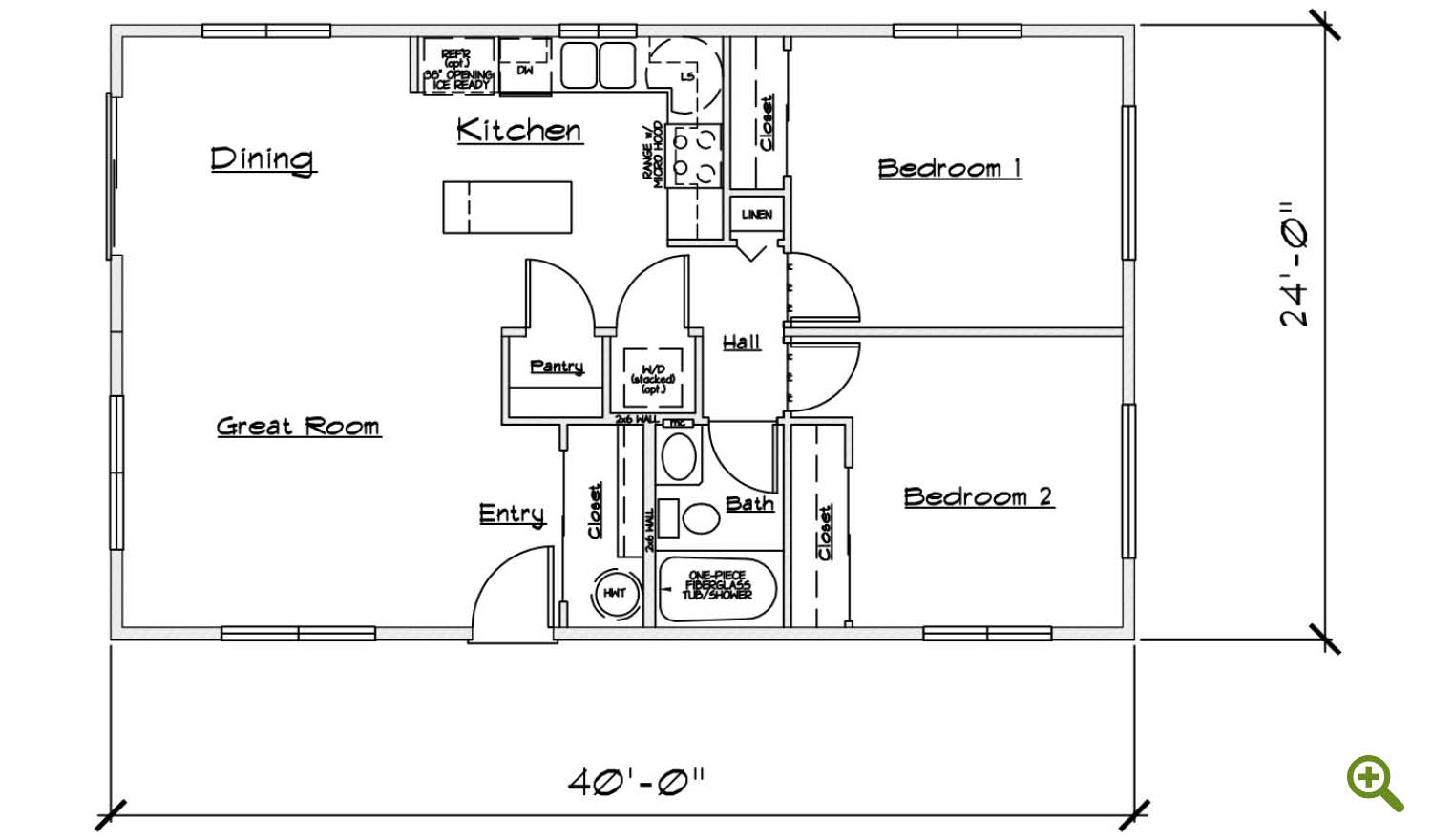 The Bungalow Floorplan