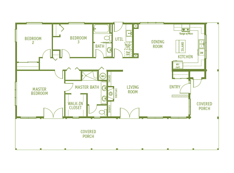 Timberland Homes Aspen Floorplan